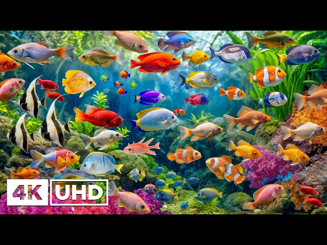 The Best Aquarium 4K ULTRA HD - Beautiful Coral Reef Fish & Deep Ocean Sleep Ambience