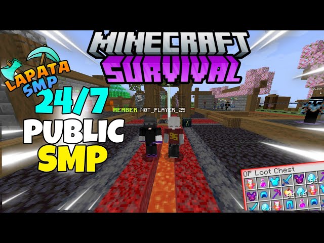 Best Public Survival SMP Server Minecraft 2026 | Java + PE | 24/7 Online | Free To Join 🔥