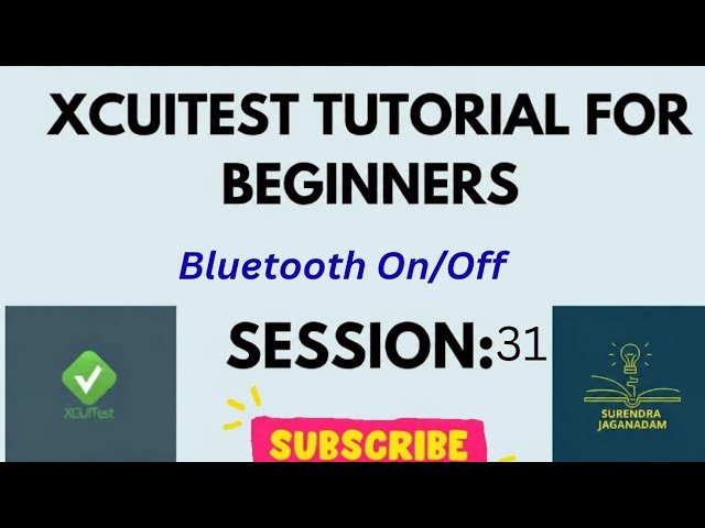 How to Turn On / Turn Off Bluetooth on iPhone using XCUITest | Mobile Automation using XCUITest
