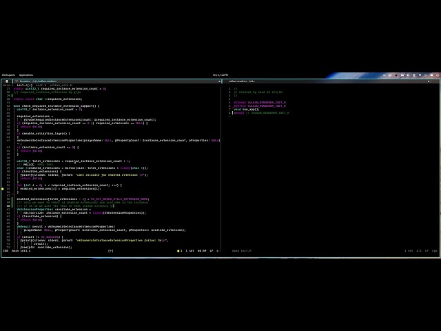 C graphics programming Creating vulkan surface and debug callback 1.4