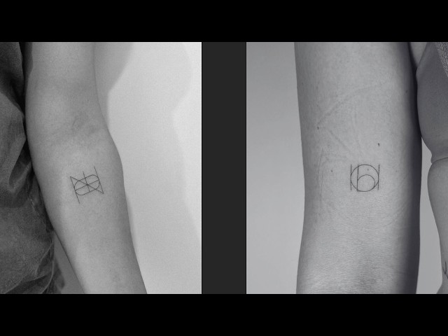 Transforming Names Into Minimalist Tattoo Designs | Satisfying Name Logo Process #nametattoo #logos