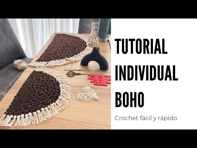 Tutorial individual Boho en crochet versión pequeña 