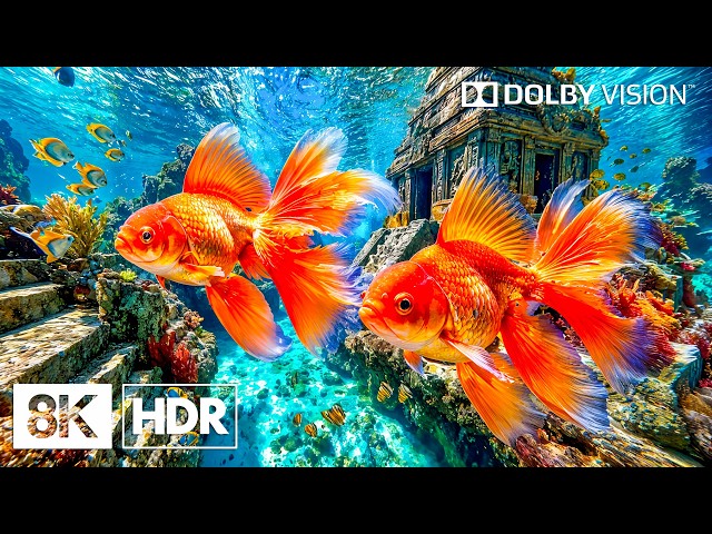 Dive Into a Vibrant Ocean Paradise Filled with Marine Life in 8K HDR | Dolby Vision™