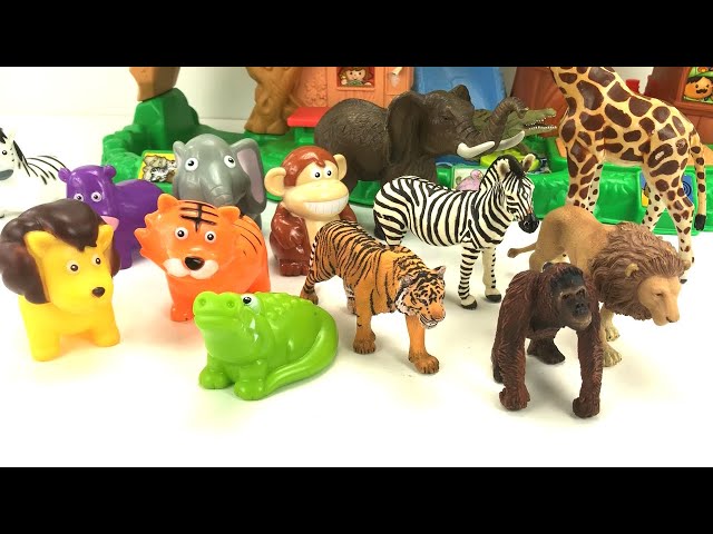 ZOO Animals With Spark Create Toys And Schleich Toys/Fun Magic For Children/Little People Playset