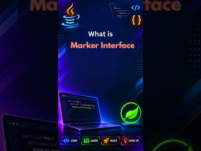 Marker Interface in Java Explained in 30 Seconds 🚀 | Java @JavaSpringCoding  #java #javainterview