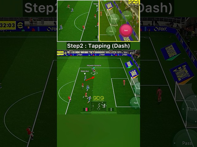 Tutorial dribbling skill: Scissors Feint 🔥 by Alejandro Garnacho #efootball