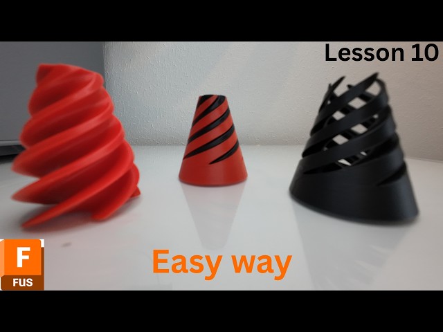 How to design twist fidget  in fusion lesson 10