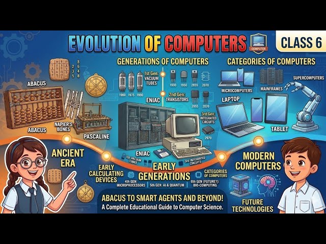 Evolution of computers early calculating devices generations of computers categories of computers
