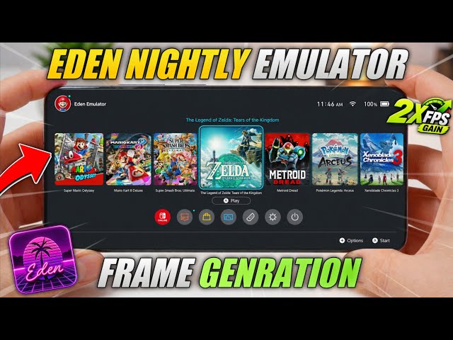 Eden Emulator - Frame Generation UPDATE 🔥 - Best Nintendo Switch Emulator for Android 🎮 