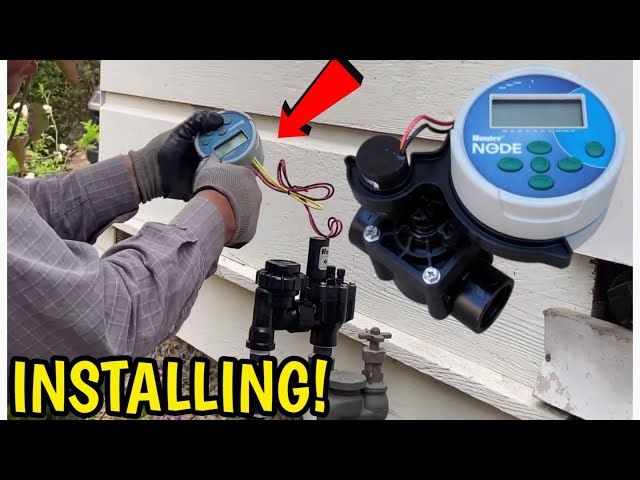 Installing a Hunter Node Battery Operated Sprinkler Timers Step by Step