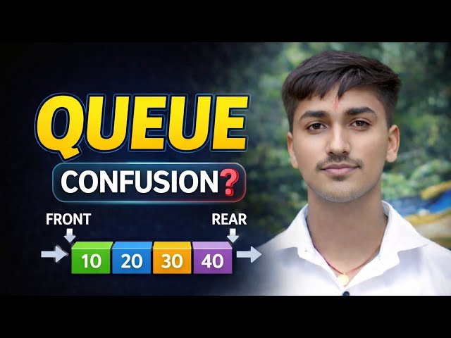 Queue Data Structure in C++ | Enqueue Dequeue Explained in Hindi 🔥