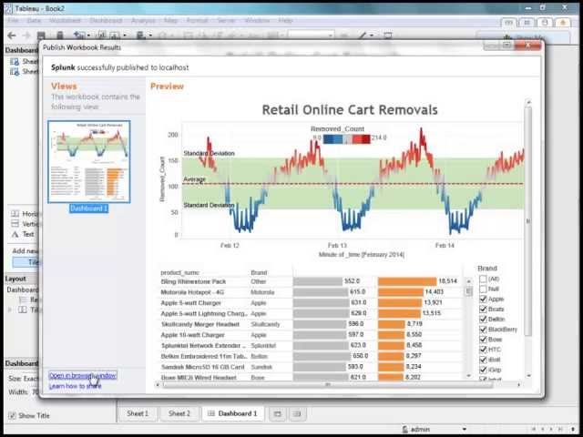 Tableau and Splunk - Connecting, Exploring, and Sharing Machine Generated Data