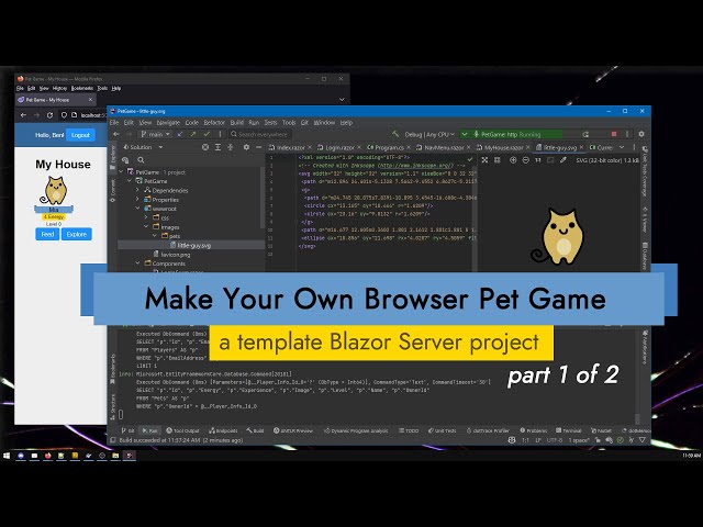 Make a Browser Pet Game in C# with Blazor Server and Entity Framework
