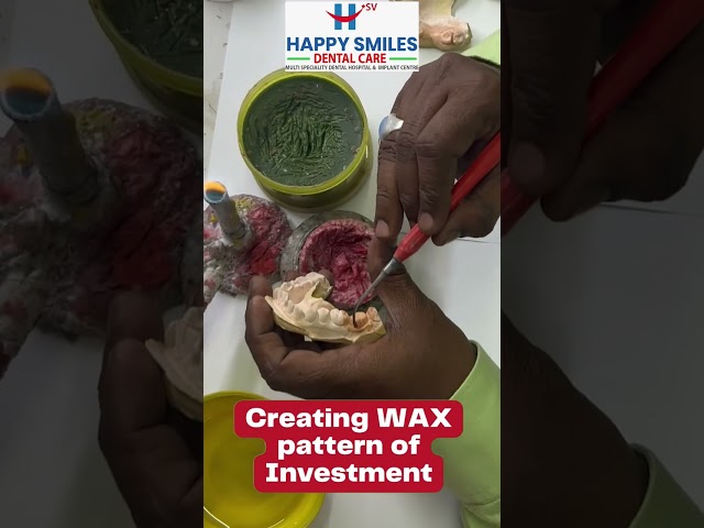 Making Tooth Model With Wax || Happy Smiles Dental Care || #shorts