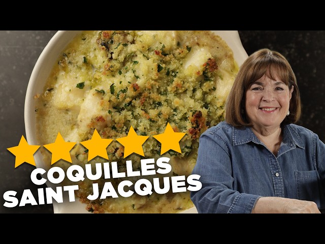 Ina Garten's Coquilles Saint Jacques (French Scallops Gratin) | Barefoot Contessa | Food Network