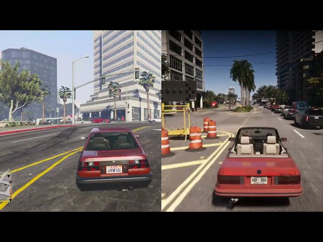 GTA 6 vs GTA 5 Driving Gameplay PS5 [4K 60FPS]