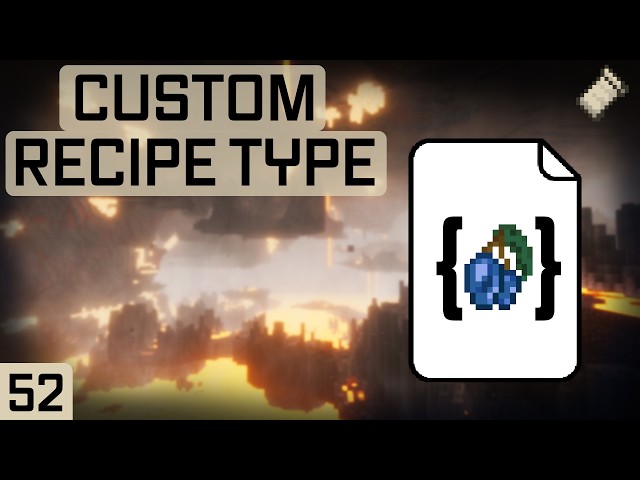 Fabric Modding Tutorial - Minecraft 26.2: Custom Recipe Type | #52