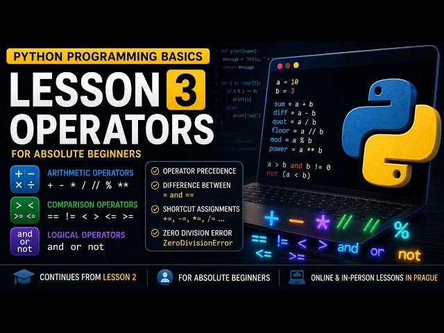 Lesson 3: Operators and Basic Calculations | Python for Beginners