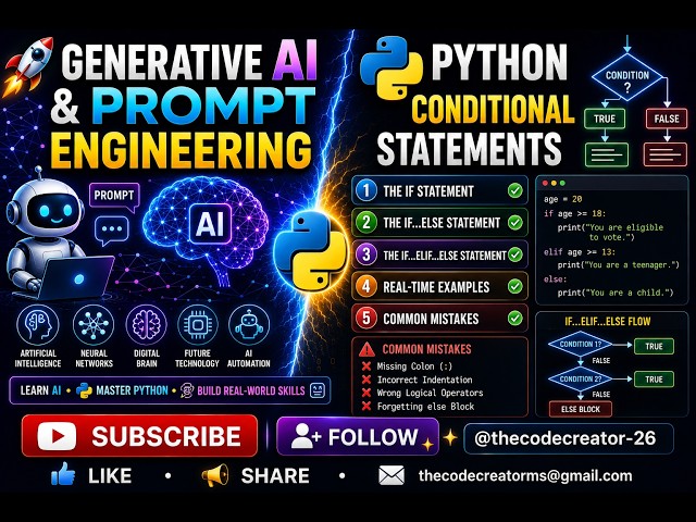 Control Statements in Python if, elif, else