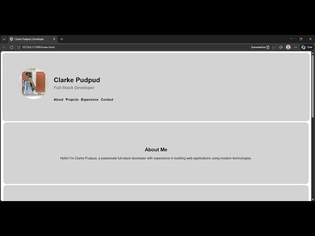 Basic website 1 (HTML + CSS)