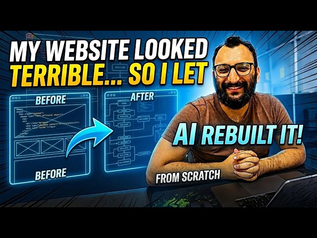 My Website Looked Terrible... So I Let AI Rebuild It From Scratch