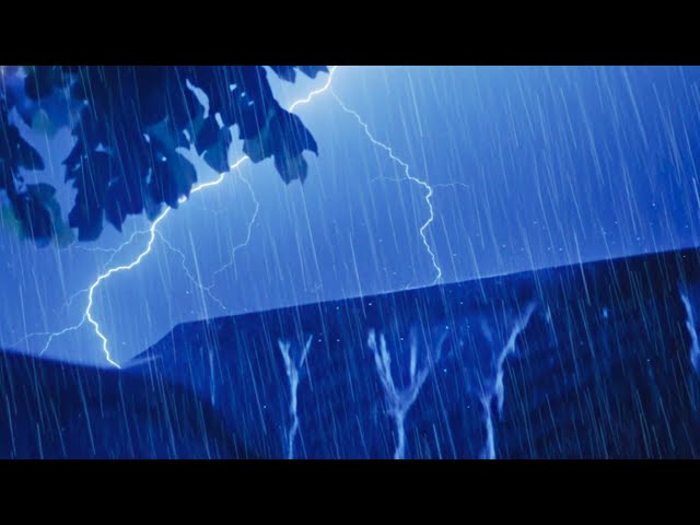 Fall Asleep in Under 5 Minutes | Heavy Rain & Thunderstorm at Night | Rain Sounds for Sleeping