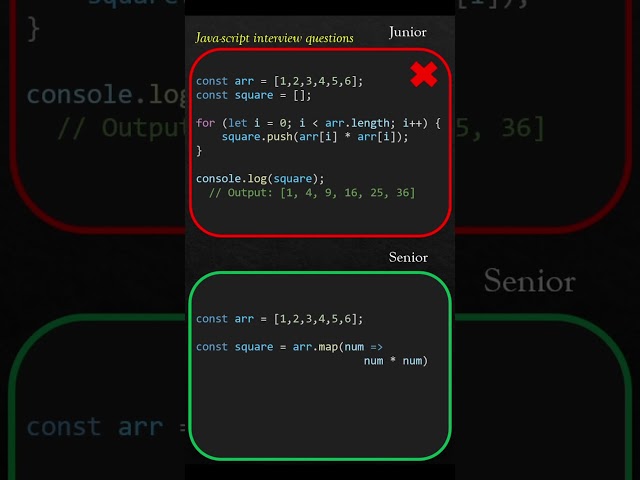 ❌ Map array - use java-script inbuilt feature map to modify each array item #shorts #viral