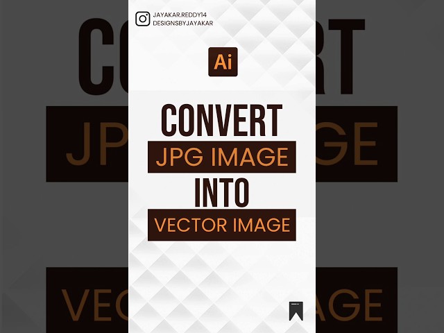convert jpg image into vector image #adobeillustrator