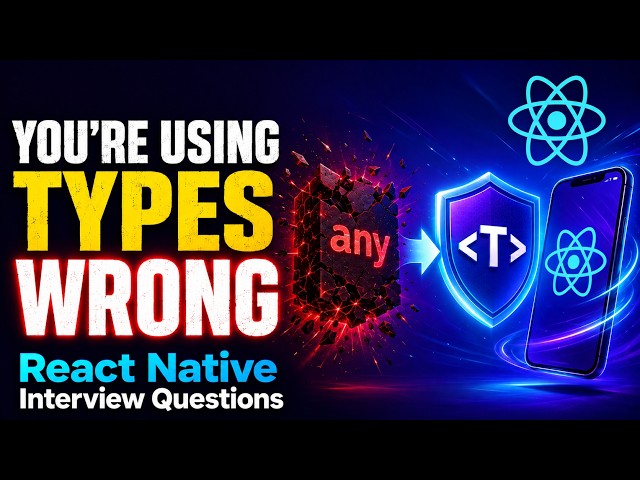Stop Using any: TypeScript Generics Explained | React Native Interview Questions