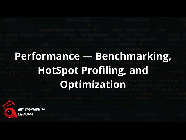 Performance — Benchmarking, HotSpot Profiling, and Optimization