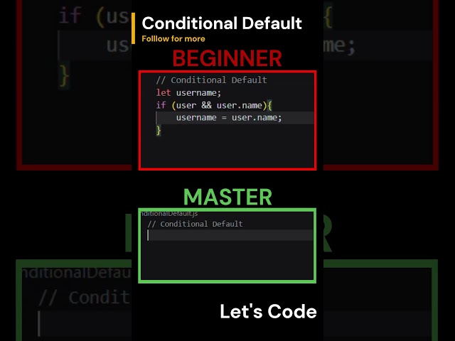 Cleanest Way to Set Conditional Defaults in JavaScript #codingtips #programming #webdev