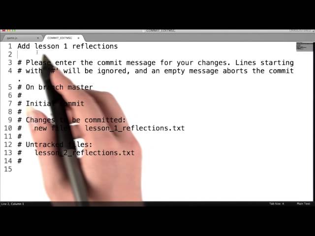 Committing Changes Solution - How to Use Git and GitHub