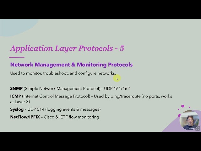Data Communications and Networks - Lecture 17 - Section 2 - Application Layer - #https #ftp #snmp