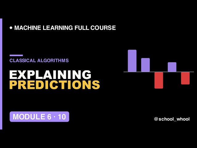 M6L10: Explainable AI Explained Why Did the it Predict | Machine Learning free course #datascience