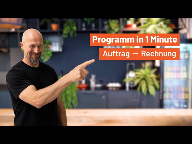 1-Minute Software Demo - From Order to Invoice