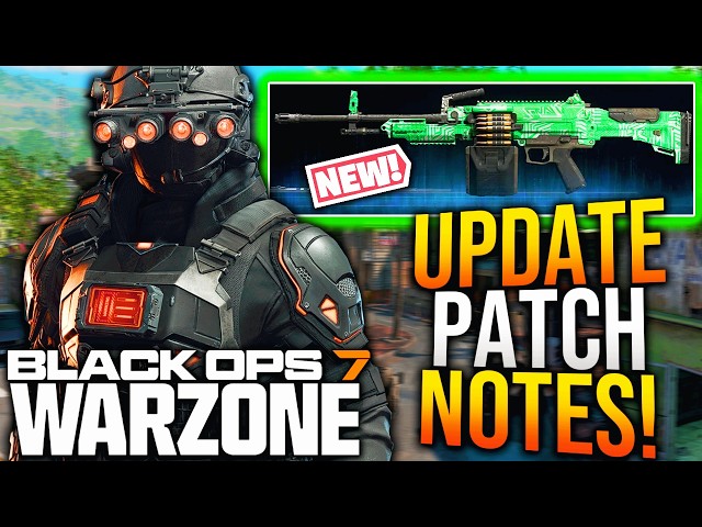 New CALL OF DUTY UPDATE PATCH NOTES, NEW WEAPON, & Major GAMEPLAY CHANGES!