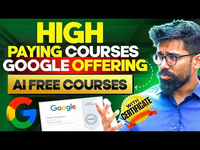 Completely FREE😱! Google's 5 certified courses - Zero cost
