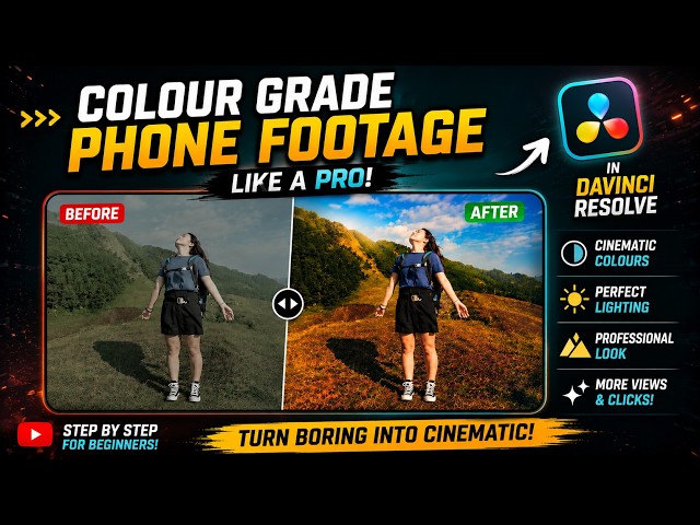 Color Grade Your Phone Footage Professionally In DaVinci Resolve