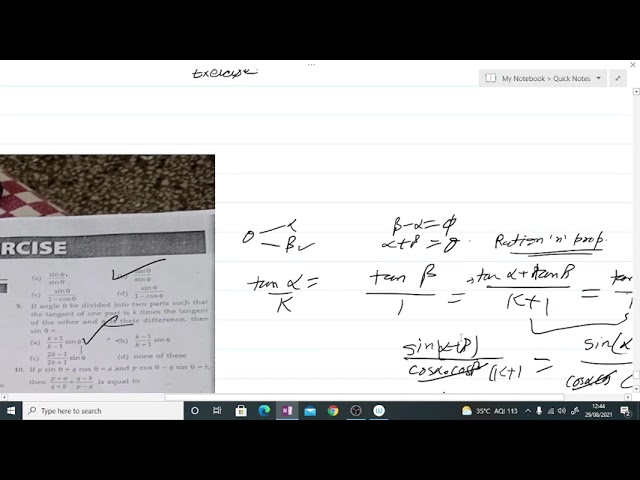 MTG MATH CLASS10 TRIGNMETRY SOLUTION MCQ