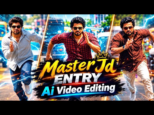 Trending Master JD entry AI video editing tutorial | Thalapathy Vijay AI video editing prompt