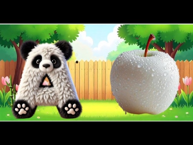 ​A for Apple | Cute Panda Alphabet Learning & Fun for Kids
