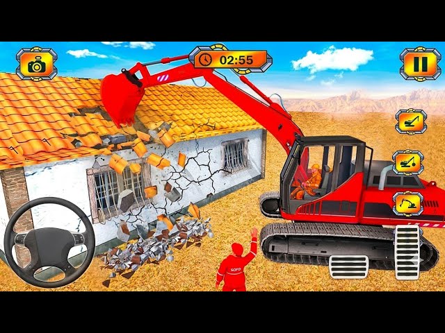 Village Excavator JCB Games 🚜 | JCB Excavator & Tractor Simulator Gameplay | Android Gameplay