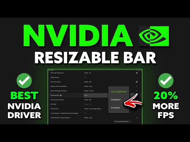 Nvidia's NEW Resizable BAR Setting! (+20% FPS)
