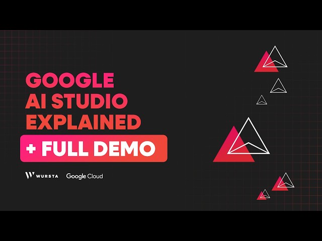 Google AI Studio Full Tutorial & Demo