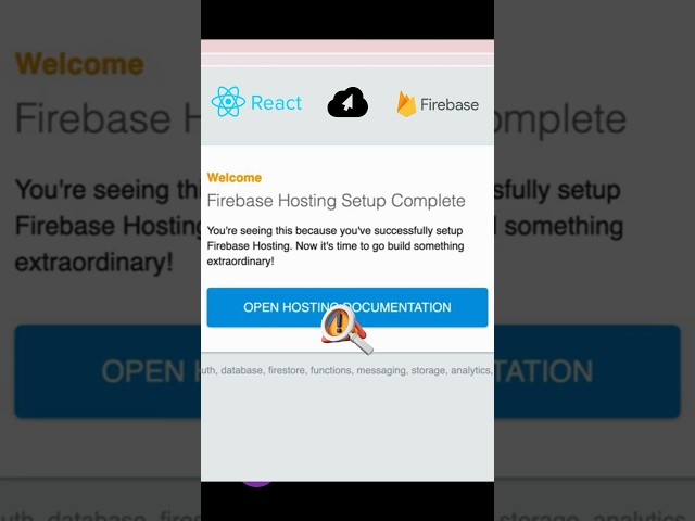 firebase hosting setup complete | firebase hosting setup complete after deploy react #firebase