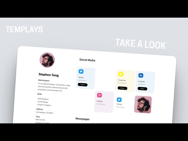 My Bio — Link in Bio Website Templates Blocs