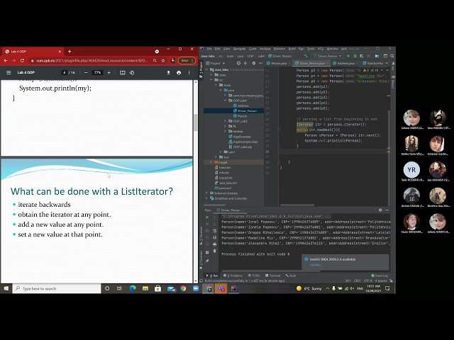 Object Oriented Programming - ArrayList, HashSet, TreeSet