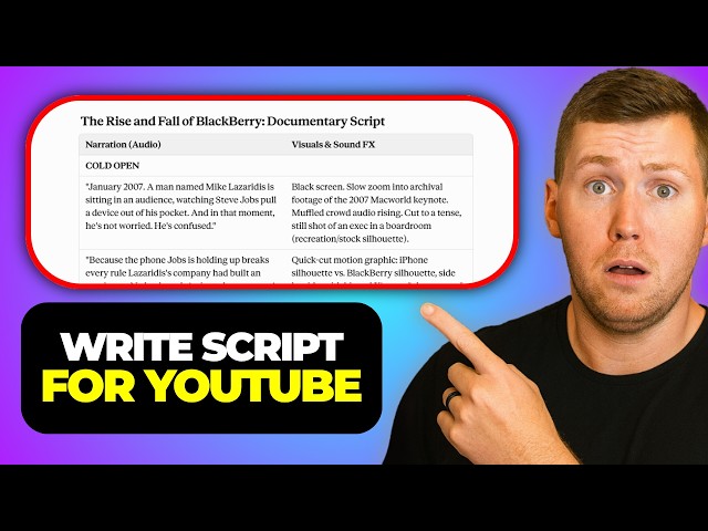 How to Write YouTube Documentary Scripts With Claude AI