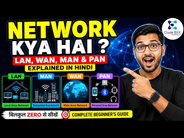 Computer Network | LAN vs MAN vs WAN vs PAN | Complete Networking Tutorial for Beginners