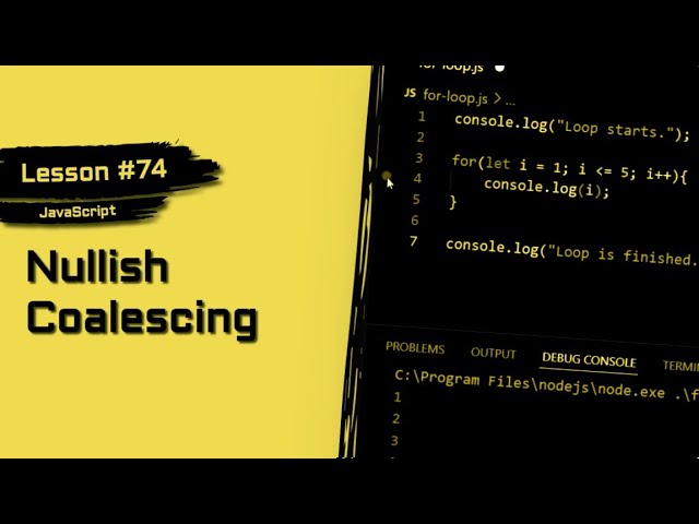 JavaScript For Beginners #74 | Discover the POWER of Nullish Coalescing